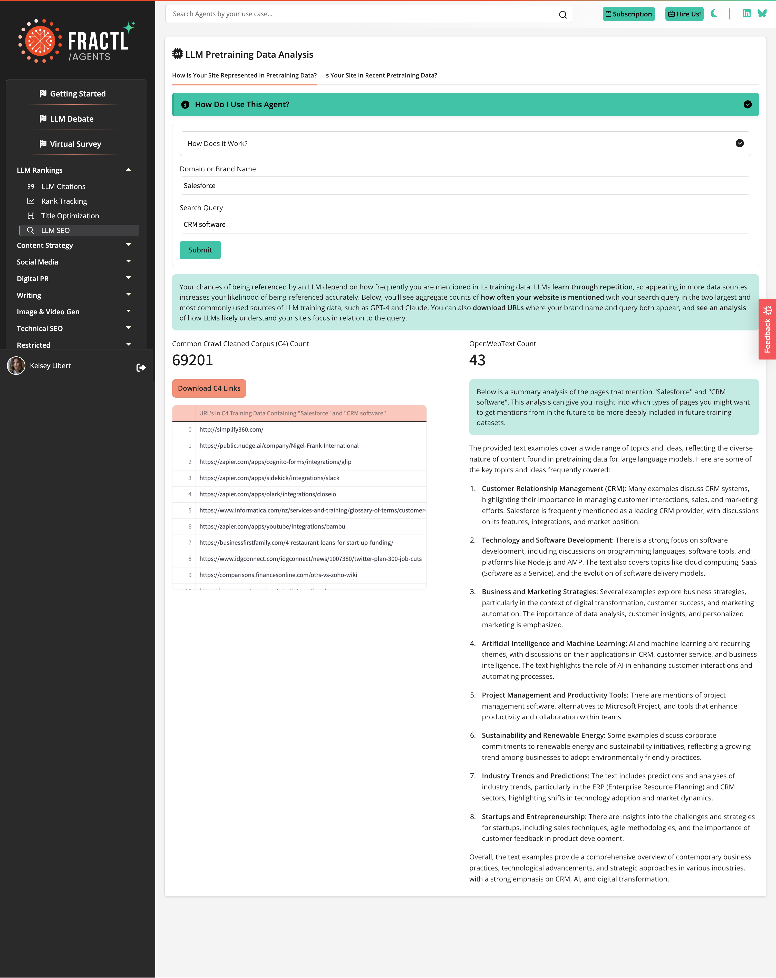 LLM Brand Mentions Salesforce Report